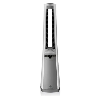 Image de Macom Ventilateur sans pale oscillant argenté avec télécommande et fonction ionique