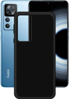 Produktbild von Für Xiaomi 12T / 12T Pro Silikon Schutz Schwarz Handy Tasche Etuis Hülle Cover
