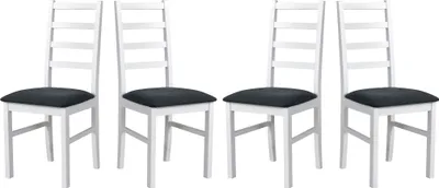 Image de Chaise de salle à manger - Set 4x Nilo 8 , blanc, hygge 96