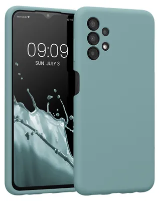 Produktbild von kwmobile Hülle kompatibel mit Samsung Galaxy A13 4G - Hülle Silikon gummiert - Handyhülle - Handy Case in Arctic Night