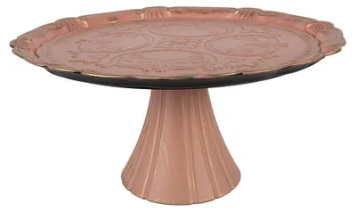 Immagine prodotto di Clayre & Eef Piatto torta su piede Ø 33x14 cm Plastica rosa