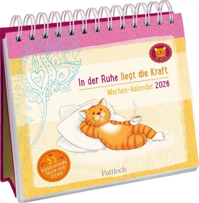 Produktbild von Wochenkalender 2026: Om-Katze: In der Ruhe liegt die Kraft