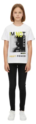 Produktbild von T-Shirt für Jungen – 100 % Baumwolle – Größe 134, Alter 9 Jahre – weiß