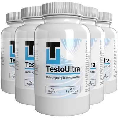 Zdjęcie produktu dla Testo Ultra - 300 kapsułek (5x 60 kapsułek), opakowanie 5 sztuk