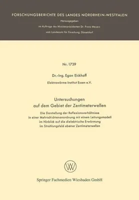 Obrázok produktu pre Untersuchungen auf dem Gebiet der Zentimeterwellen