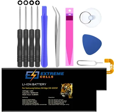 Produktbild von Extremecells Akku passend für Samsung Galaxy S6 Edge SM-G925F EB-BG925ABE