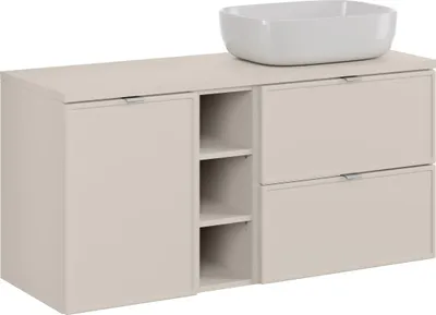 Zdjęcie produktu dla Szafka Łazienkowa 120 Cm Z Blatem I Umywalką Nablatową
