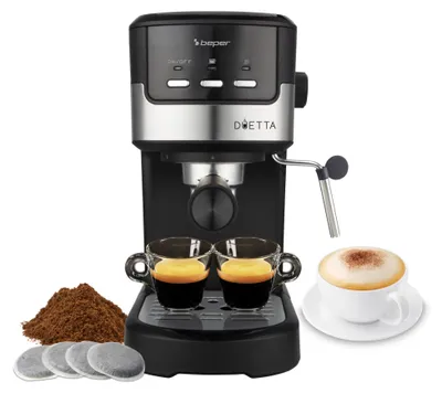 Obrázok produktu pre BEPER P101CAF100, kávovar na espresso "Duetta", 1100W, kompatibilný s kapsulami a