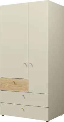 Produktbild von Tkmoebel Yuki 02 Drehtürenschrank 90x60x185 cm - Moderner Schrank von TKmoebel
