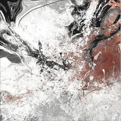 Produktbild von Metallbild Abstract Colourmix 98x98 cm