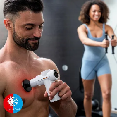 Produktbild von Muskel-Massagepistole mit Wärme und Kälte Hokgun InnovaGoods