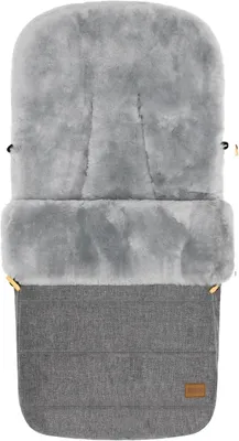 Produktbild von Lammfellfußsack Bernina, Kinderwagen, Buggy | Wind- & wasserabweisend, Oberteil abnehmbar, echtes Lammfell herausnehmbar, ab 0 Monate