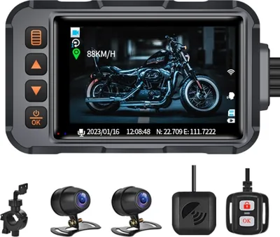 Obrázek produktu pro SE65 Dual 1080P Vodotěsné HD Motocyklové DVR, Podpora WiFi / GPS / Cyklistické video