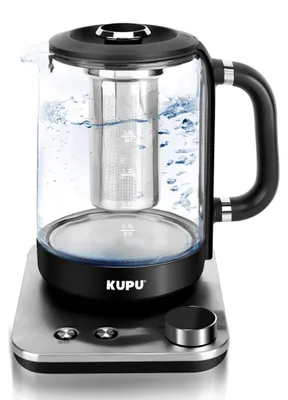 Glaskocher 2200 W, 1,6 l, Warmhaltefunktion, Trockengehschutz, 360°-Basis