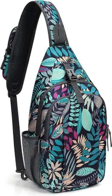 Produktbild von Famanu Crossbody Tasche mit Kopfhöreranschluss - Esdoornblatt Blau