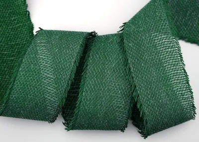 Gitterband 30 m x 55 mm, dunkelgrün, 100% Baumwolle, Dekoband