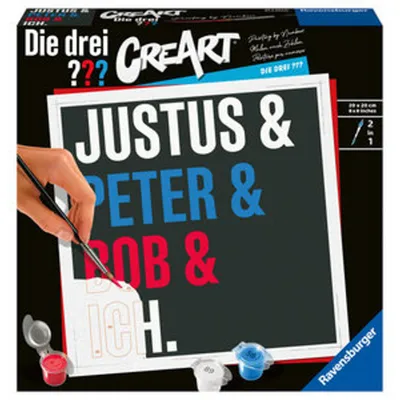Immagine prodotto di Ravensburger CreArt Die drei Fragezeichen ???, Malen nach Zahlen, Malset, Malvorlage, Malen, 23892