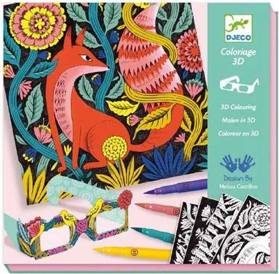 Obrázok produktu pre 3D maľovanka Fantázia v lese, Djeco