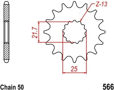 Produktbild von Ritzel 17Z Teilung 530 für Cagiva Kawasaki Suzuki Yamaha