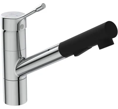 Zdjęcie produktu dla Ideal Standard Ceralook - Bateria zlewozmywakowa z wyciąganym prysznicem, BlueStart, chrom BC297AA
