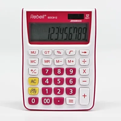 Produktbild von Rebell SDC 912 Taschenrechner - 12-stellige Anzeige / rosa