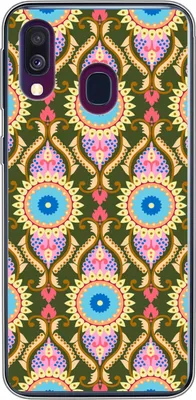 Produktbild von MuchoWow® Handyhülle Schutzhülle Hülle für Telefoonhoesje Samsung Galaxy A40 Design - Orient - Retro Silikon Softcase Handy Hülle - Handy-Tasche
