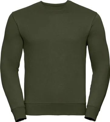 Image de Russell - Sweat-shirt manches montées pour homme RW8936 (S) (Olive)