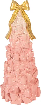Image de Clayre & Eef Figurine de décoration Gâteau Ø 12x29 cm Rose Plastique