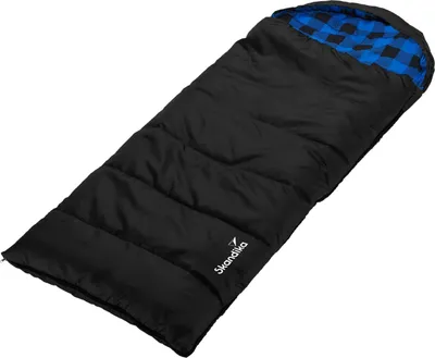 Produktbild von Kinderschlafsack Dundee Junior (schwarz/blau-kariert)