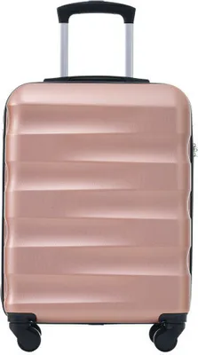 Obrázek produktu pro Kufr AIORBER, příruční zavazadlo, 28 palců, pevná skořepina, multifunkční design, tichá kolečka, TSA zámek, plast, 79x50x3,5 cm, růžový