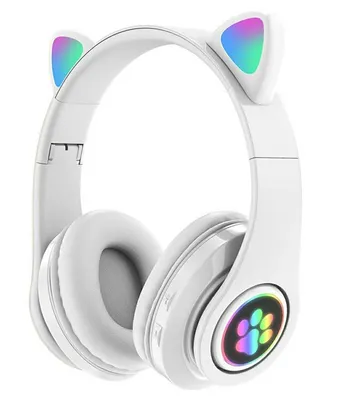 Obrázek produktu pro Verk 04116 Bezdrátová sluchátka Cat s tlapkou Bluetooth 5.0 bílé
