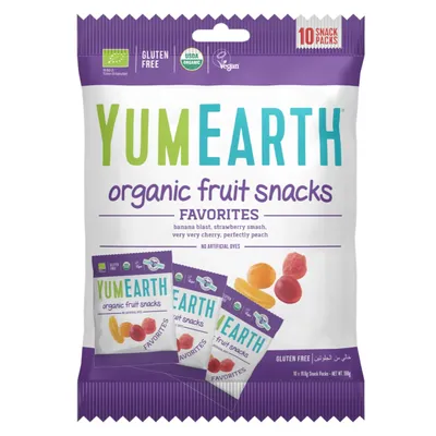 Zdjęcie produktu dla YumEarth żelki bez żelatyny EKO 10x19,8g YUMEARTH