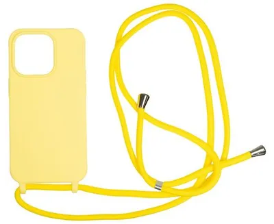 Immagine prodotto di Custodia con cordino Mobile Origin, gialla - iPhone 14 Pro