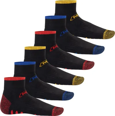 Produktbild von MT Herren Arbeits- und Freizeitsocken (6 Paar) Robuste Work Kurzschaft Socken - Schwarz 39-42