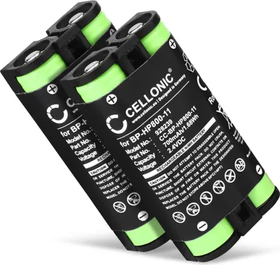 Produktbild von CELLONIC 2x Akku für Headset Kompatibel mit Sony MDR-RF995, MDR-RF995RK, WH-RF400, BP-HP800-11 - (700mAh, 2.4V)