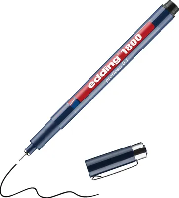 Produktbild von Edding 1800 Präzisionsfeinschreiber 0,1 schwarz 4-180001001