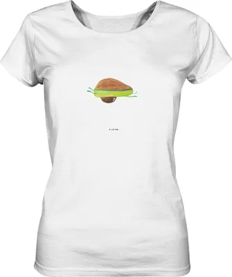 Produktbild von Mr. & Mrs. Panda T-Shirt für Frauen Avocado Yoga Größe L - Weiß - Geschenk, Kurzarmshirt Damen, Basic Shirt, Hilfe, Bauch, Sport, Oberteil, Unsportlich, Haha