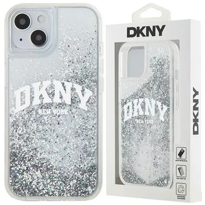 Produktbild von Dkny Liquid Glitter Big Logo Case Für Iphone 15 / 14 / 13 - Weiss