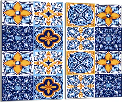 Obrázek produktu pro Krycí desky sporáku 2 kusy 30x52 sklokeramický kryt varné desky, mozaika kus