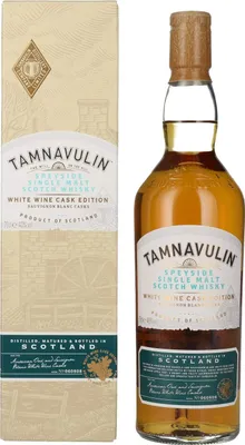Image de Tamnavulin WHITE WINE SAUVIGNON BLANC CASK Speyside Single Malt Scotch Whisky 40% Vol. 0,7l en boîte cadeau