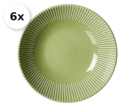 Produktbild von Suppenteller 20cm 6er Set Banda grün