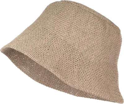 Produktbild von styleBREAKER Damen Papierstroh Sonnenhut | faltbarer Fischerhut | leichter Bucket Hat mit Schweißband | Sommerhut mit Krempe als Sonnenschutz für Outdoor Strand Freizeit
