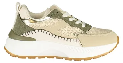 Produktbild von Damen-Sportschuh in Grün mit Kontrastdetails und Wechselfußbett