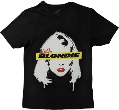 Produktbild von Blondie - "AKA Eyestrip" T-Shirt für Herren/Damen Uni RO9339 (XL) (Schwarz)