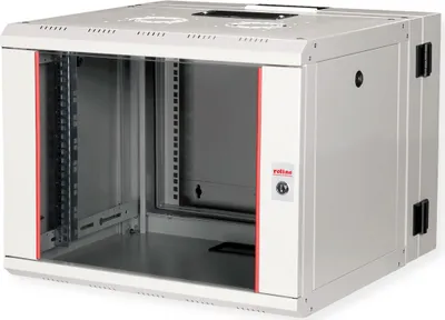 Produktbild von ROLINE 19-Zoll Wandgehäuse Pro 7 HE, 600x600 BxT zweiteilig schwenkbar grau
