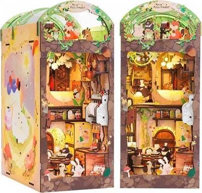 Zdjęcie produktu dla Puzzle 3D, grzbiet książki DIY, domek z książkami, Cutebee, 253 elementy
