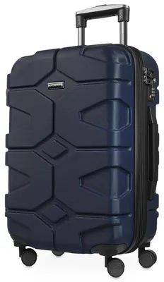Image de HAUPTSTADTKOFFER - X-Kölln - Valise à main trolley avec soufflet d'extension 4 roues robuste coque dure valise de voyage extensible, serrure TSA 50 L,Bleu foncé