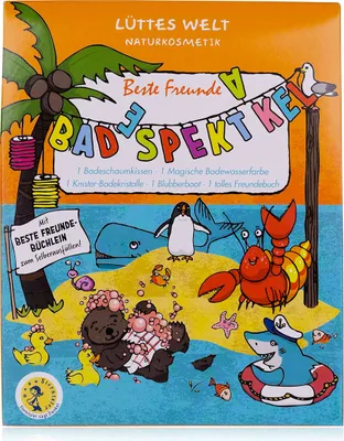 Produktbild von Lüttes Welt Badespektakel "Beste Freunde" - Geschenkset Badeschaum für Kinder