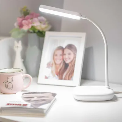 LED stolní lampa MOLLY, bílá