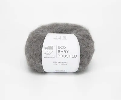 Zdjęcie produktu dla Włóczka Gabo Wool Eco Baby Brushed F2341 / szary